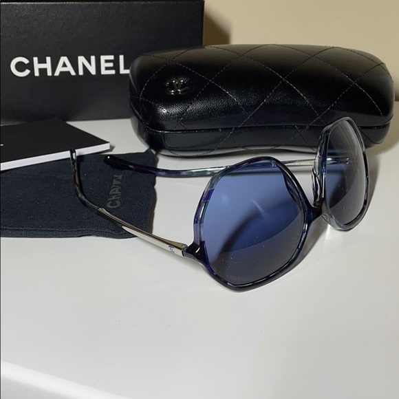 CHANEL Accessories - Blue Chanel Sunglasses